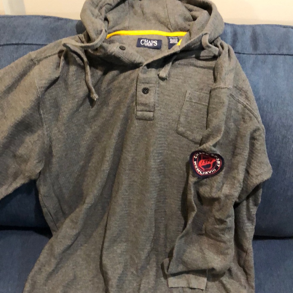 Chaps sport hoodie waffle thermal